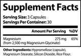 Magnesium Glycinate  - Gluten Free - Non-GMO